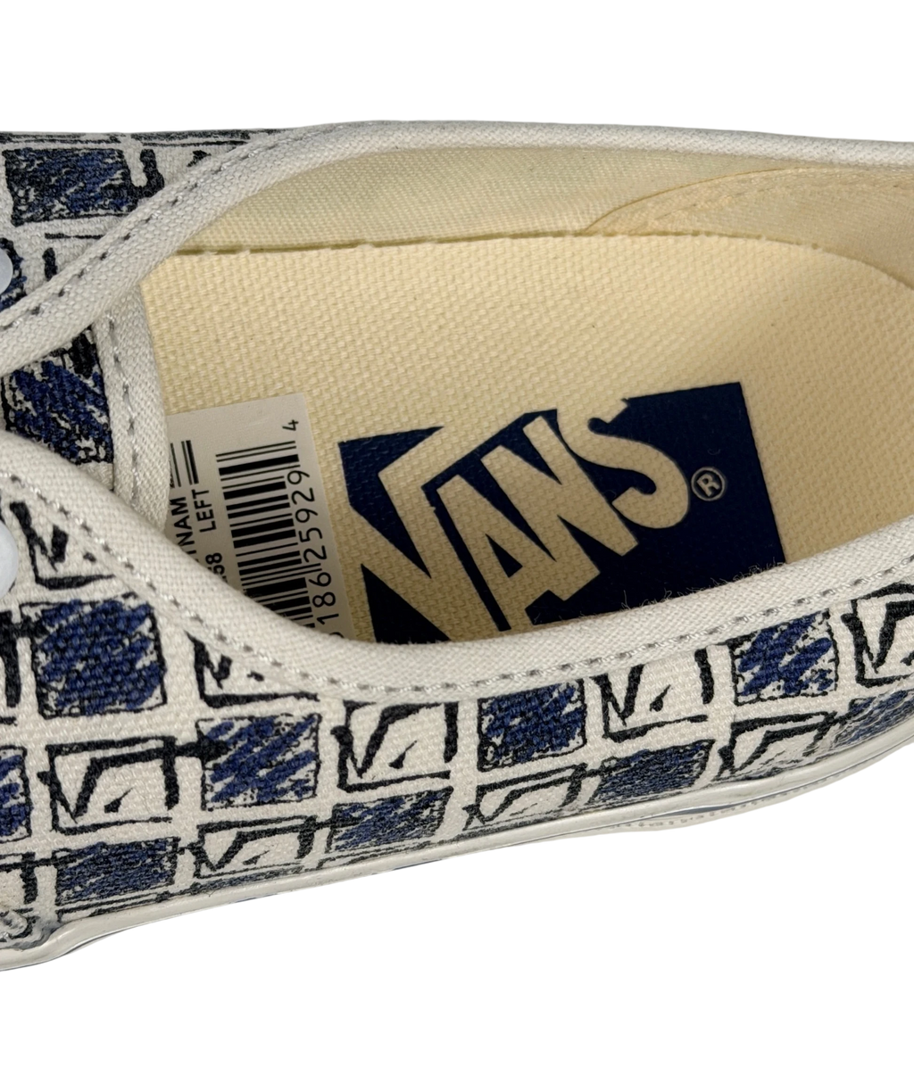 VANS Premium Authentic 44 Archive Navy Blue & White Sneakers UK 3 EU 36