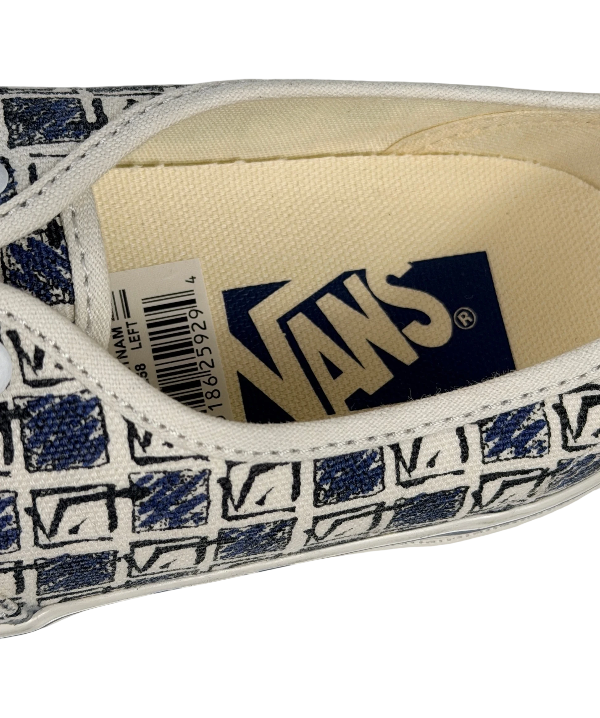 VANS Premium Authentic 44 Archive Navy Blue & White Sneakers UK 3 EU 36