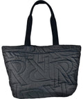 REPRESENT Large Initial Quilted Tote Bag Black