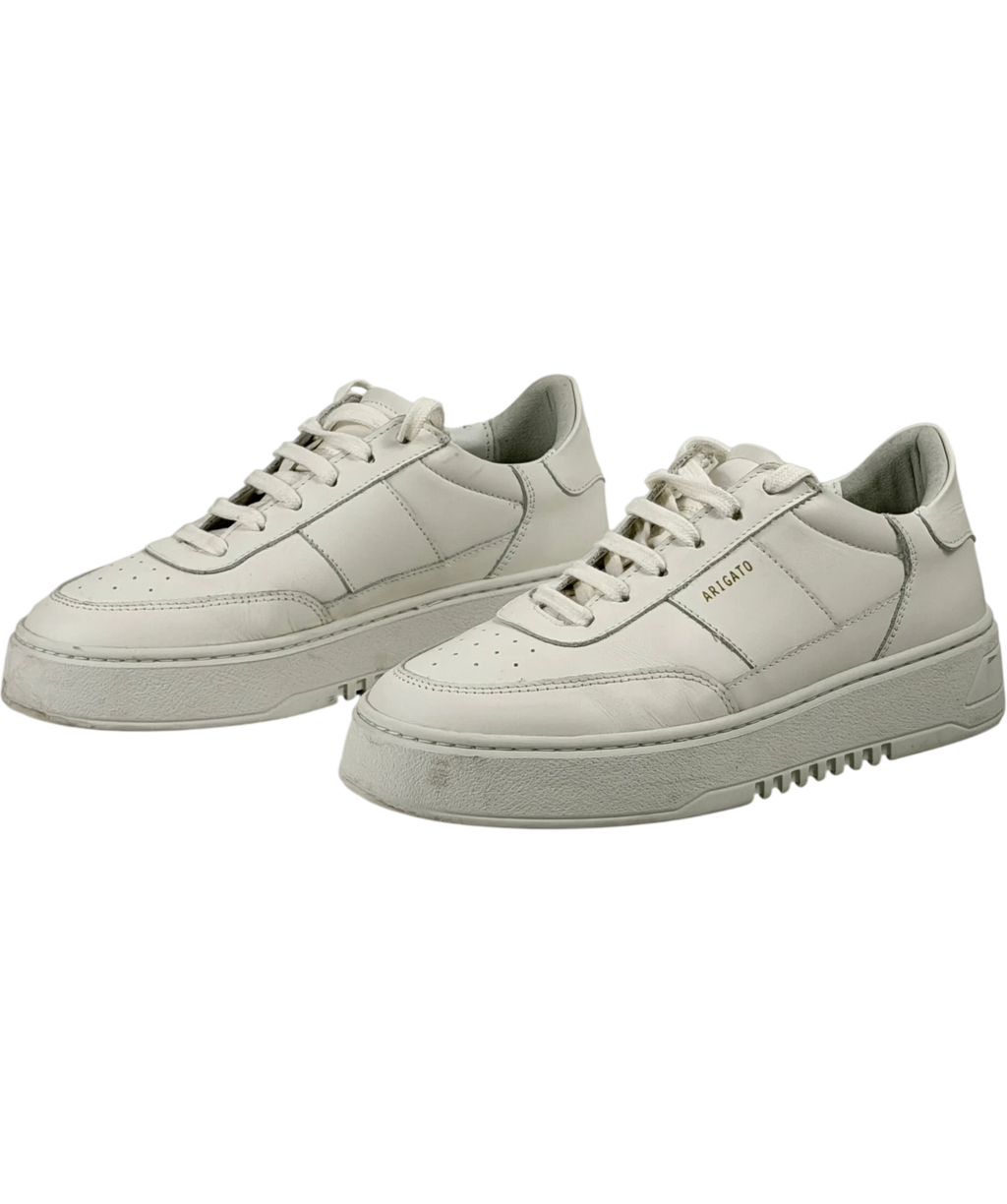 AXEL ARIGATO White Orbit Vintage All-white Leather Platform Trainers UK 6.5 EU 40