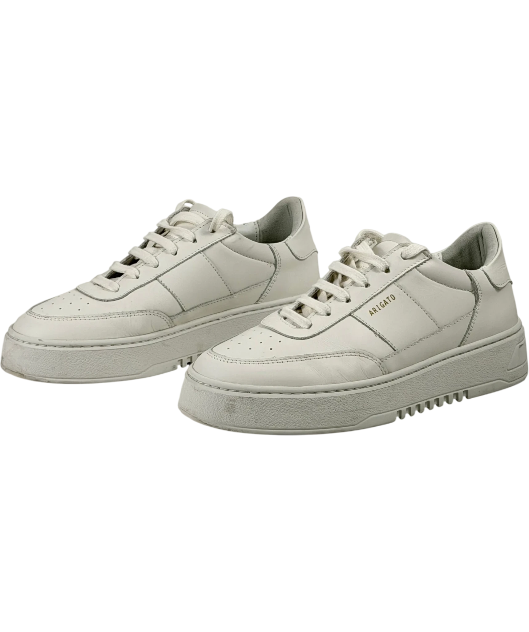 AXEL ARIGATO White Orbit Vintage All-white Leather Platform Trainers UK 6.5 EU 40