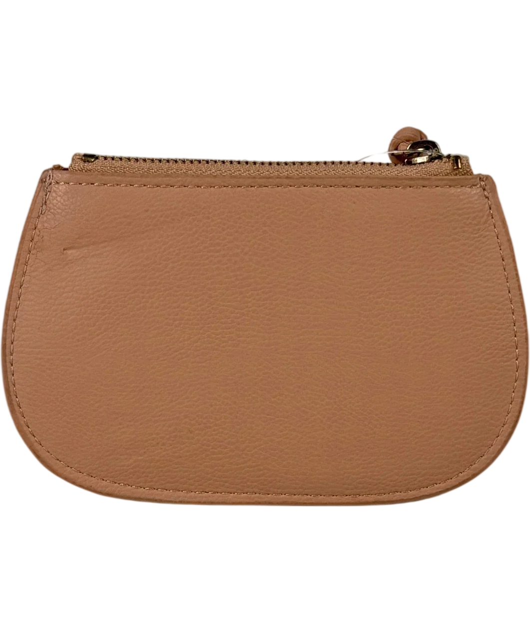 CHLOE Nude Marcie Grained Calfskin Small Zipped Coin Purse One Size