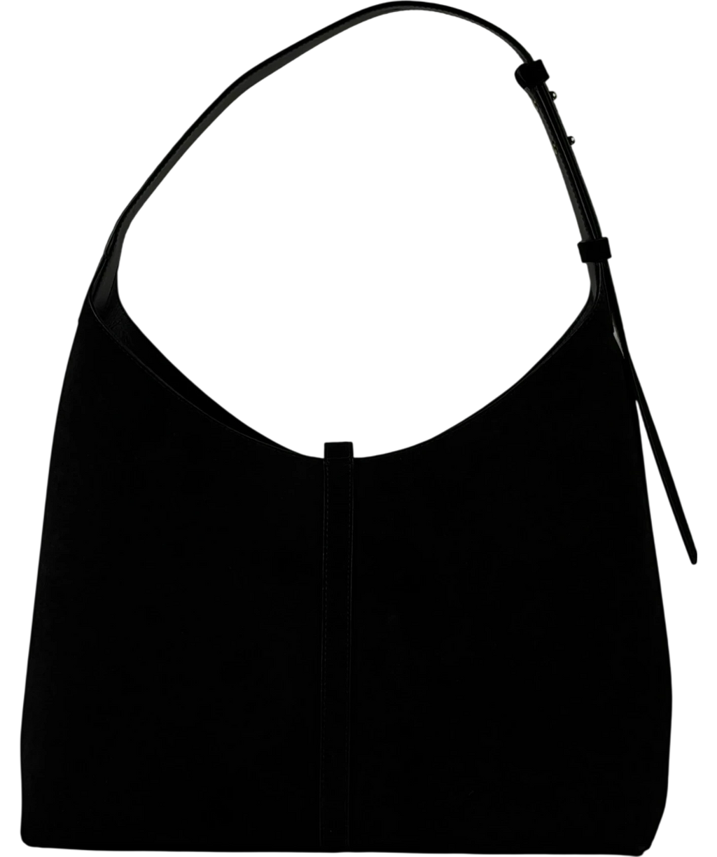 STRATHBERRY Kite Hobo Maxi In Black Suede One Size
