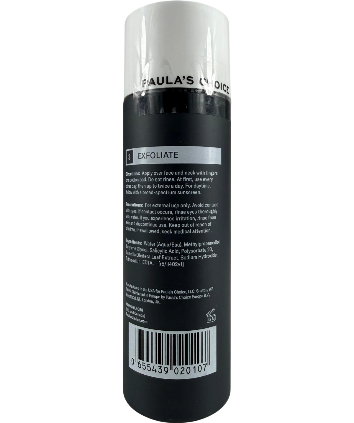 Paula's Choice Skin Perfecting 2% Bha Exfoliating Toner 118ml