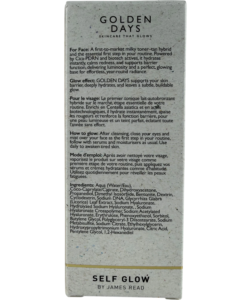 Self Glow by James Read Golden Days Milky Tan Toner 80ml