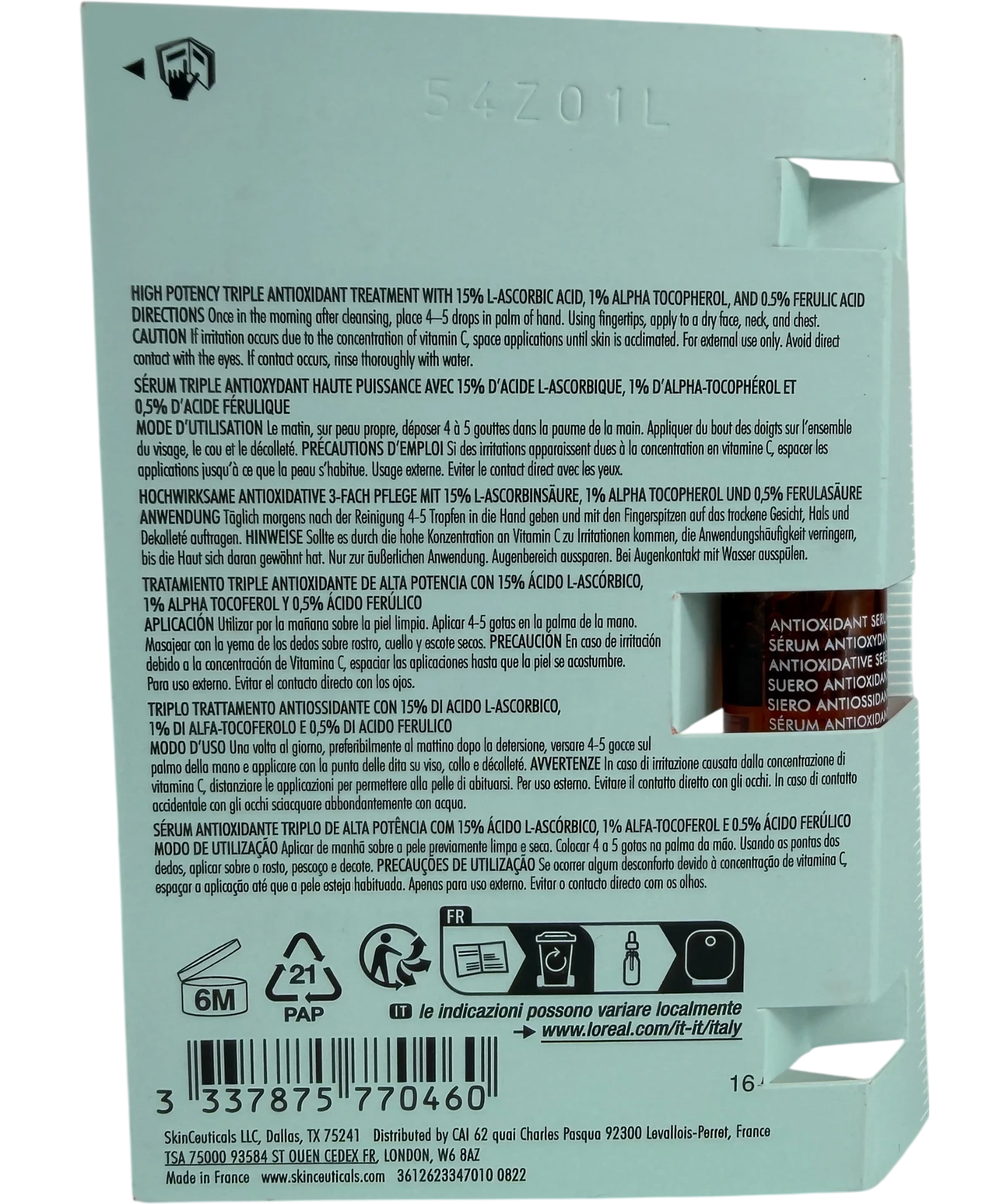 skin ceuticals C E Ferulic Deluxe 4ml