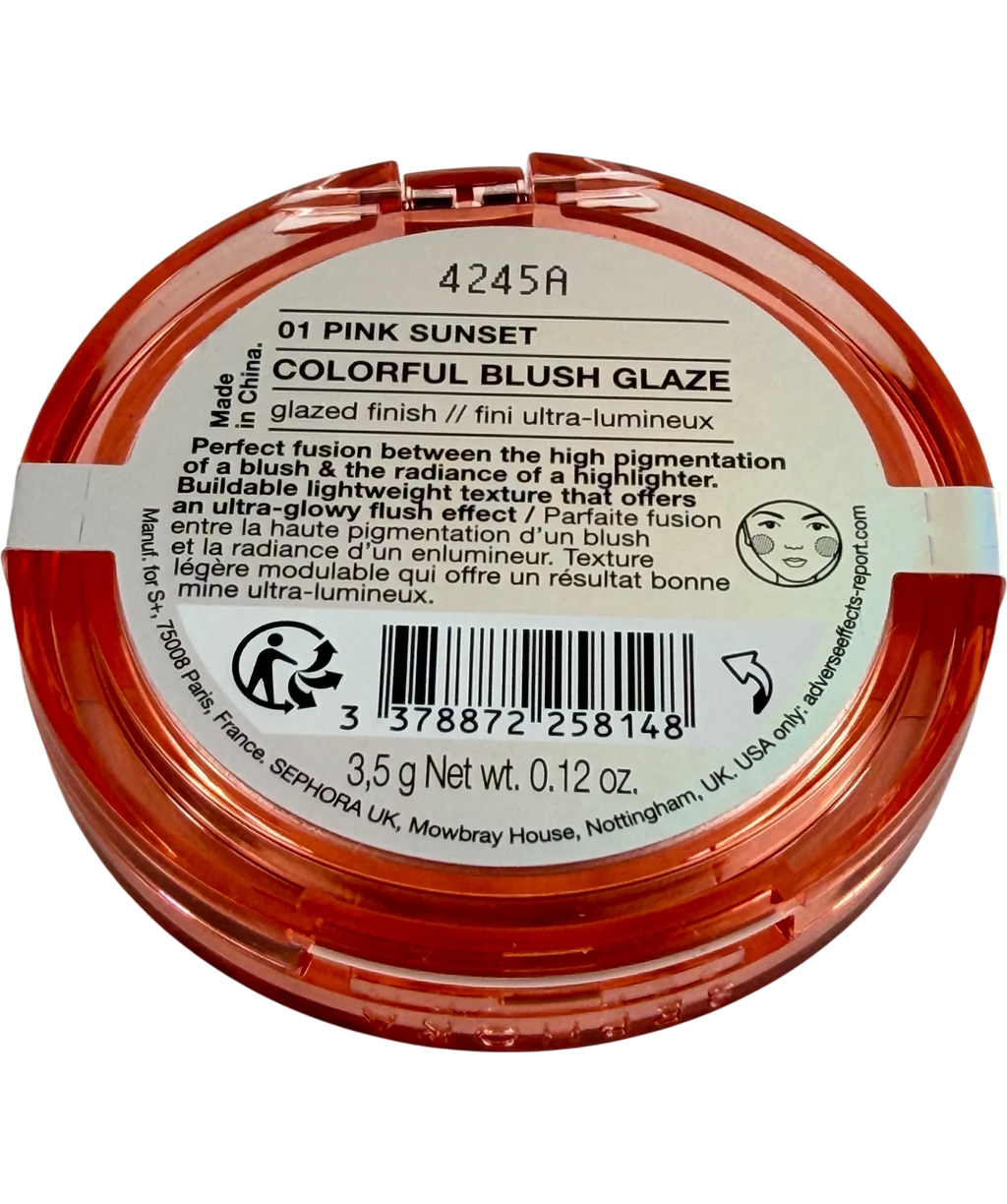 sephora Colorful Glazed Blush Pink Sunset 3.5g