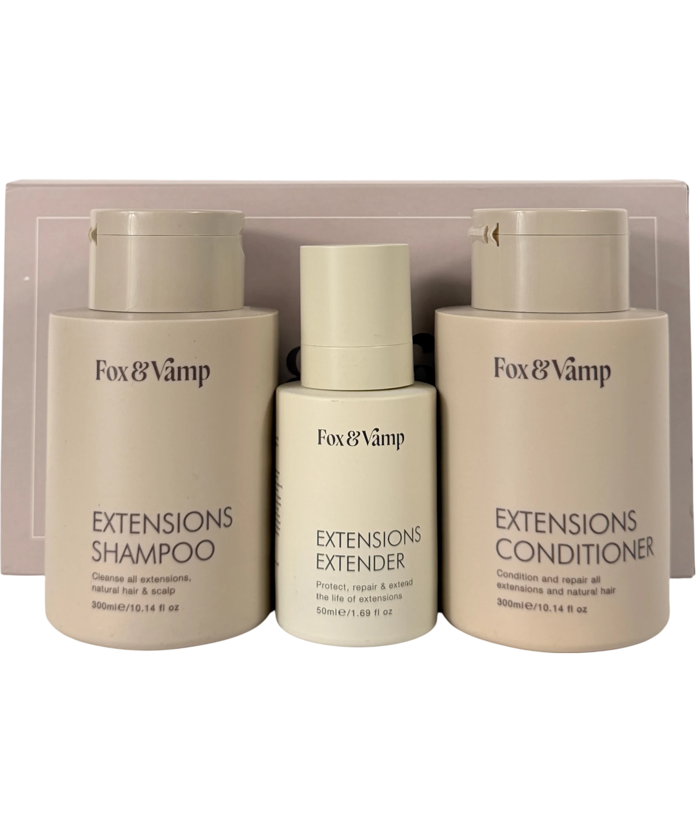FOX & VAMP The Complete Kit Hair Extensions Care Set 3 FULL SIZED