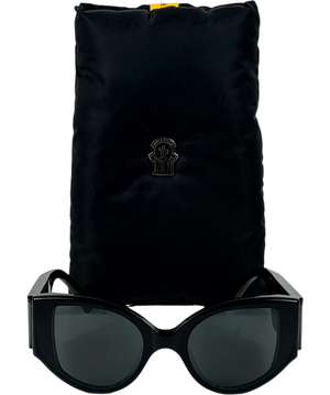 Moncler X Gentle Monster Black Swipe Lcd Sunglasses In Case One Size