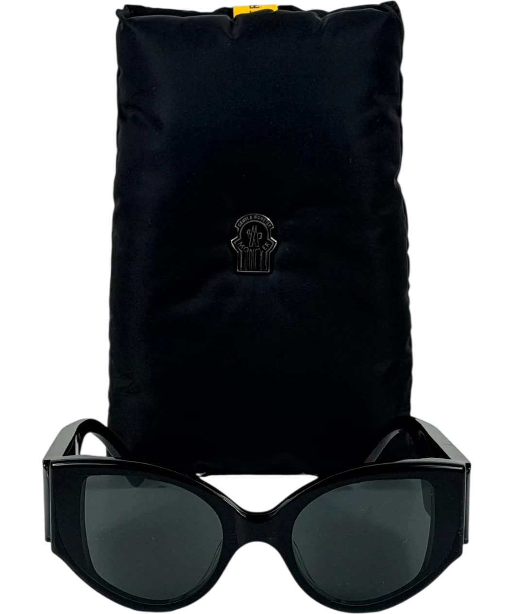Moncler X Gentle Monster Black Swipe Lcd Sunglasses In Case One Size