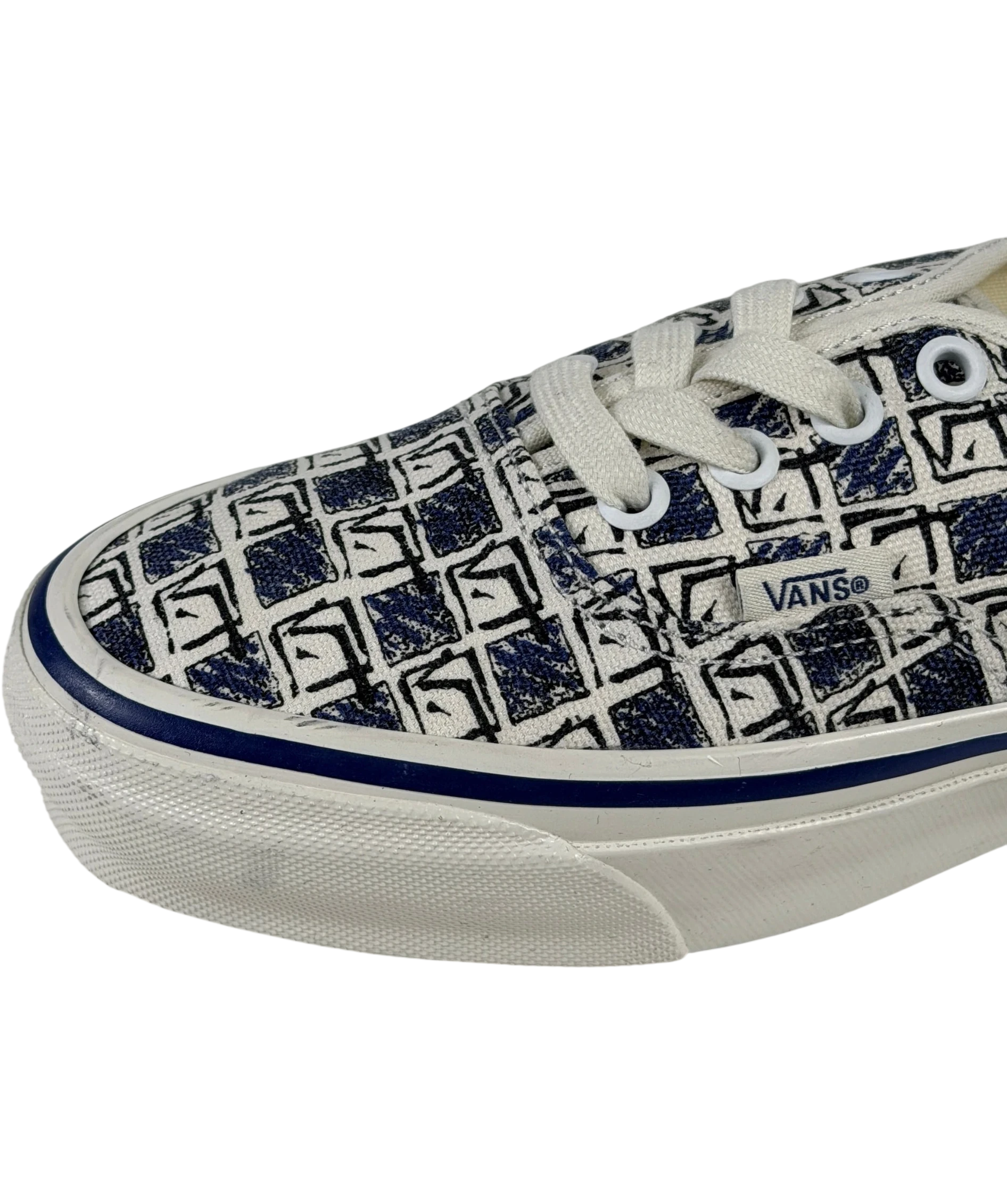 VANS Premium Authentic 44 Archive Navy Blue & White Sneakers UK 3 EU 36