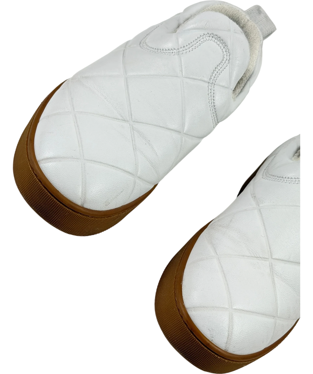 BOTTEGA VENETA The Quilt White Slip-on Trainers UK 6 EU 39