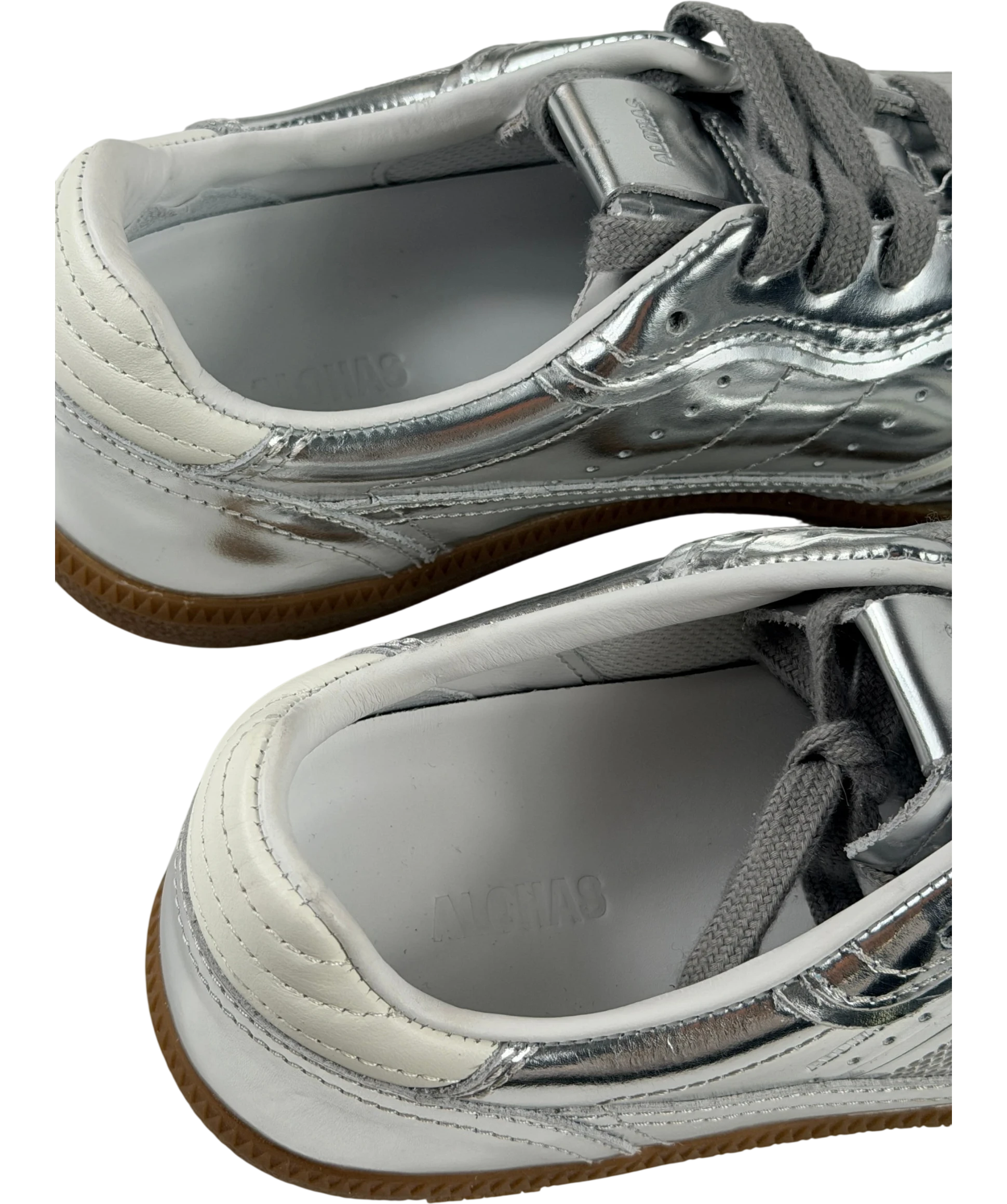 alohas Tb.490 Rife Shimmer Metallic Silver Sneakers UK 6 EU 39