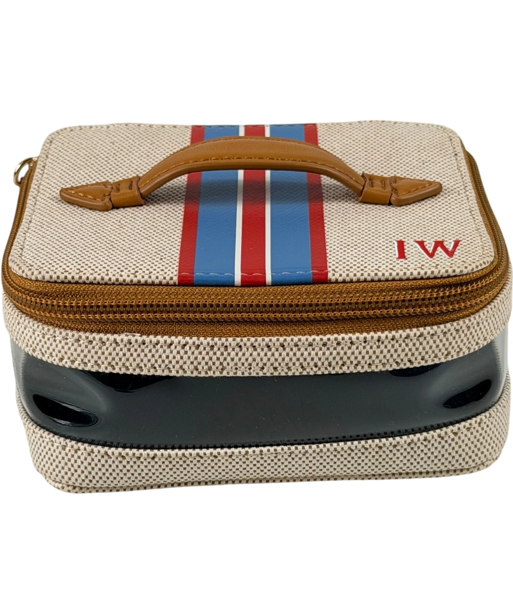 PARAVEL CABANA Beige See-all Mini Vanity Case In Shandy Tan One Size