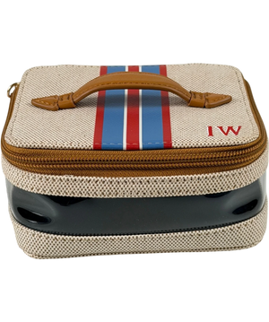 PARAVEL CABANA Beige See-all Mini Vanity Case In Shandy Tan One Size