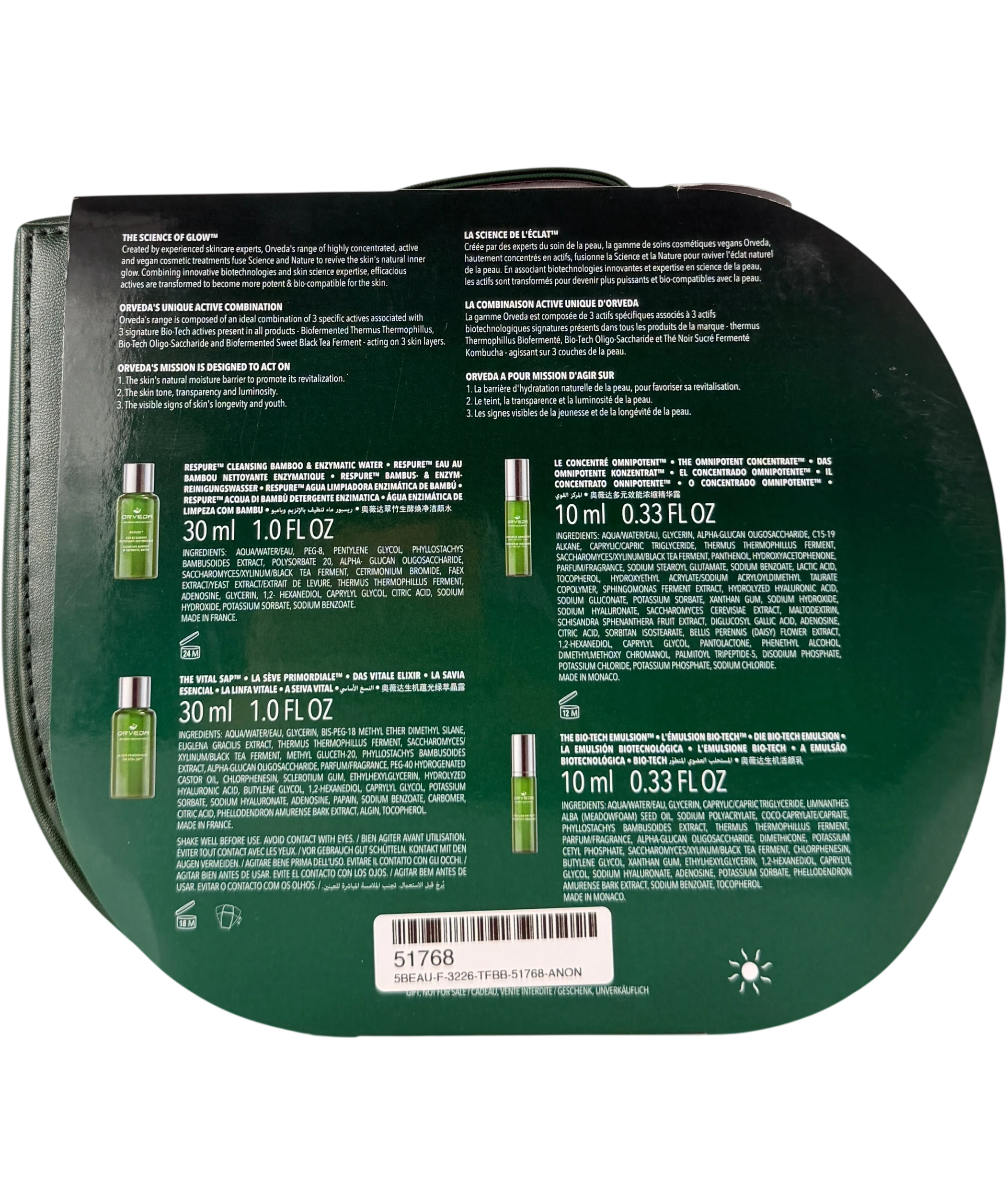 Orveda Glow To Kit 30ml x 2, 10ml x 2