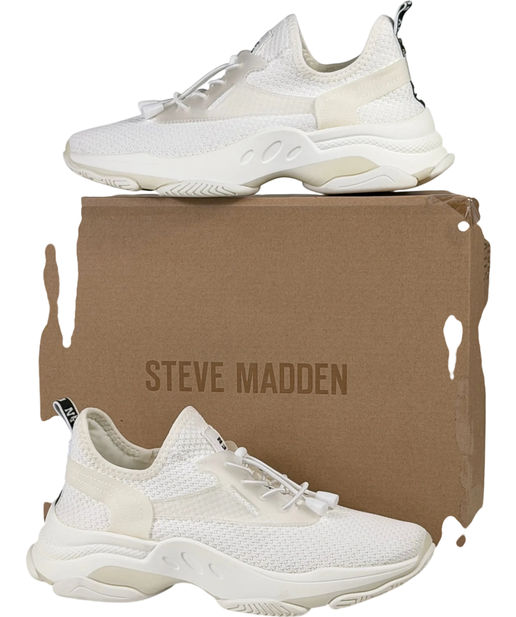 STEVE MADDEN White Match Chunky Low-top Trainers UK 8 EU 41
