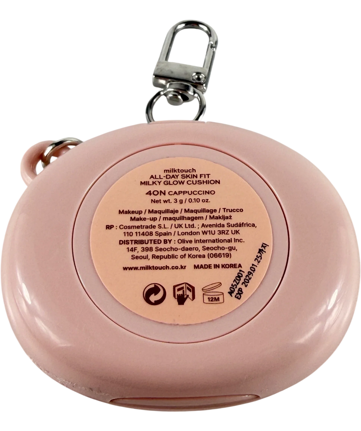 milk touch All-day Skin Fit Milky Glow Cushion 40n 3g