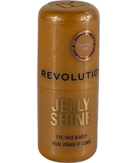 Revolution Jelly Shine Eye, Face & Body Highlight Stick In Celestial Gold 5.5g