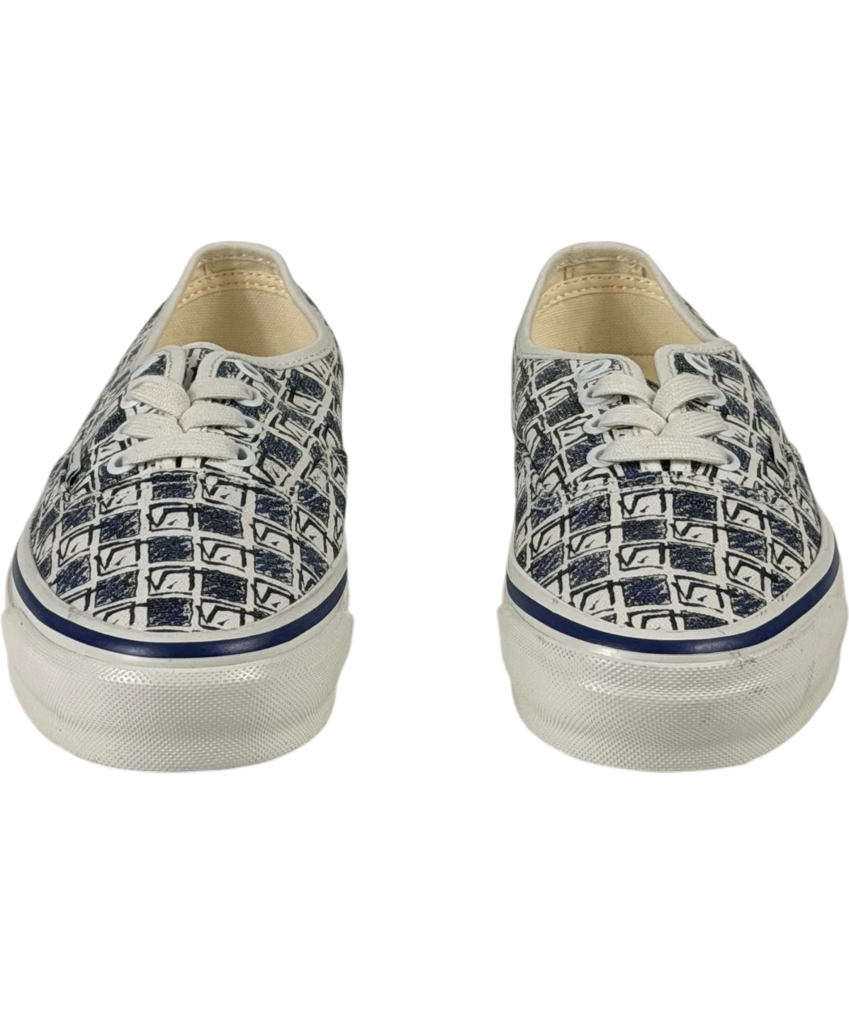 VANS Premium Authentic 44 Archive Navy Blue & White Sneakers UK 3 EU 36