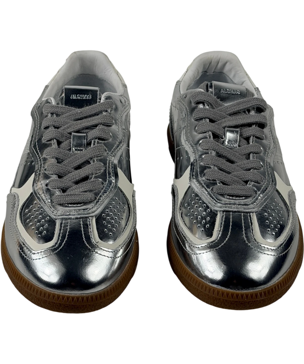 alohas Tb.490 Rife Shimmer Metallic Silver Sneakers UK 6 EU 39
