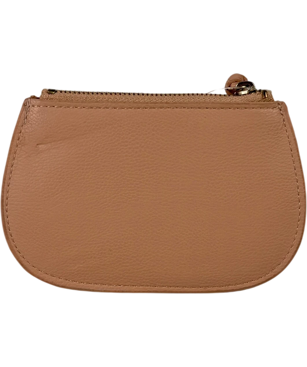 CHLOE Nude Marcie Grained Calfskin Small Zipped Coin Purse One Size