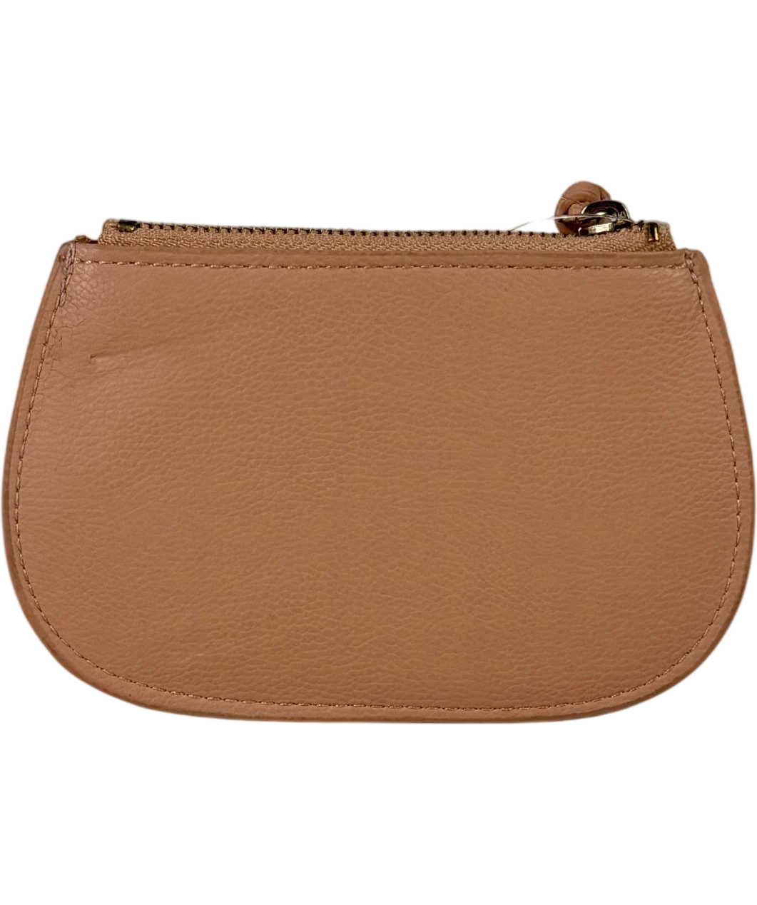 CHLOE Nude Marcie Grained Calfskin Small Zipped Coin Purse One Size