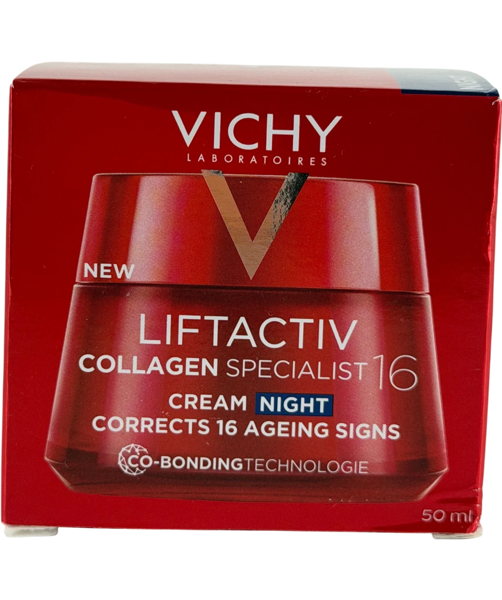 Vichy Liftactiv Collagen Specialist 16 Peptide Night Cream With Reservatrol For All Skin Types Universal 50ml