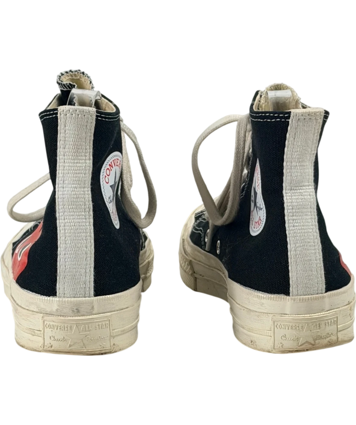 Converse X Comme Des Garçons Play Chuck 70 Black High Top Trainers UK 7 EU 40
