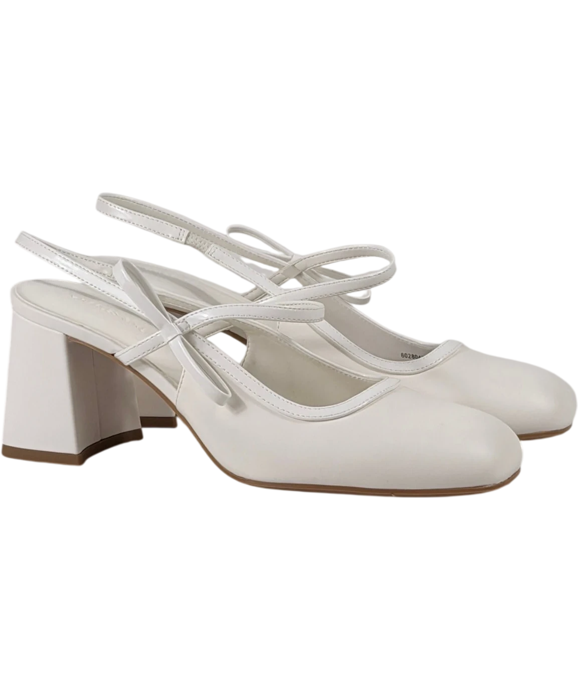 Charles & Keith White Bow Slingback Mary Jane Shoes UK 5 EU 38