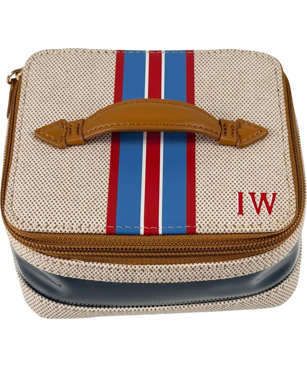 PARAVEL CABANA Beige See-all Mini Vanity Case In Shandy Tan One Size