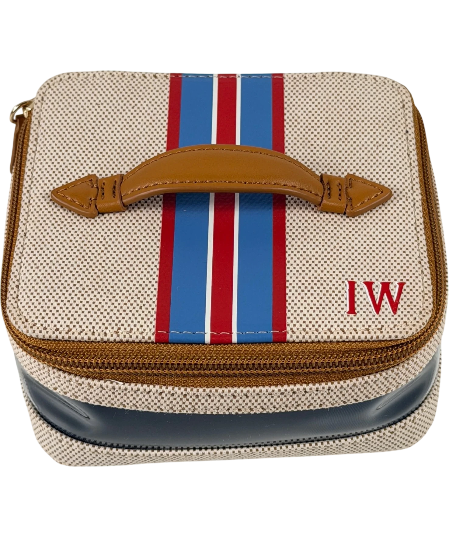 PARAVEL CABANA Beige See-all Mini Vanity Case In Shandy Tan One Size
