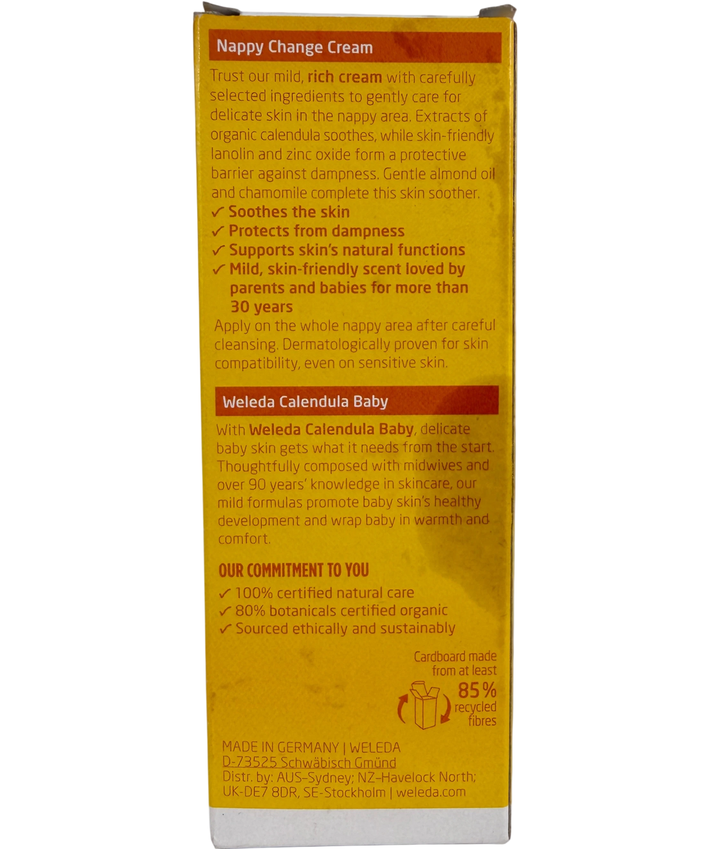 Weleda Yellow Baby Calendula Nappy Change Cream One Size