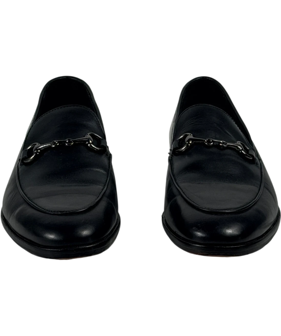 M&S Autograph Black Leather Snaffle Loafers UK 6 EU 39