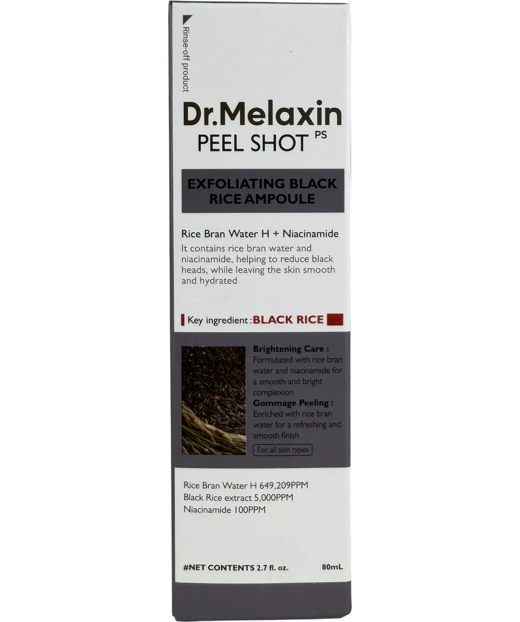 Dr. Melaxin Peel Shot Exfoliating Black Rice Ampoule 80ml