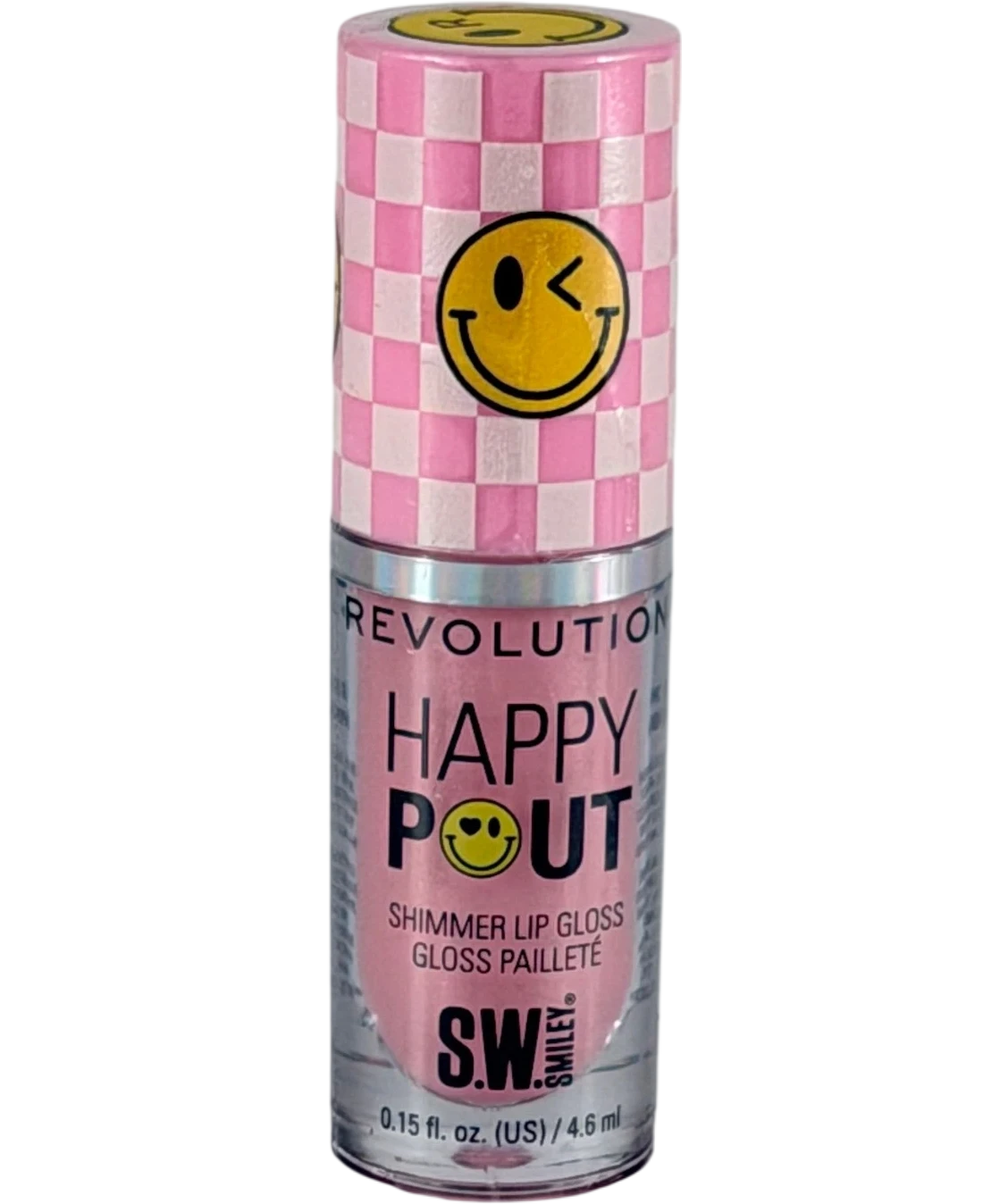 Revolution X S.w.smiley Happy Pout Shimmer Lip Gloss In Pink Bliss 4.6ML