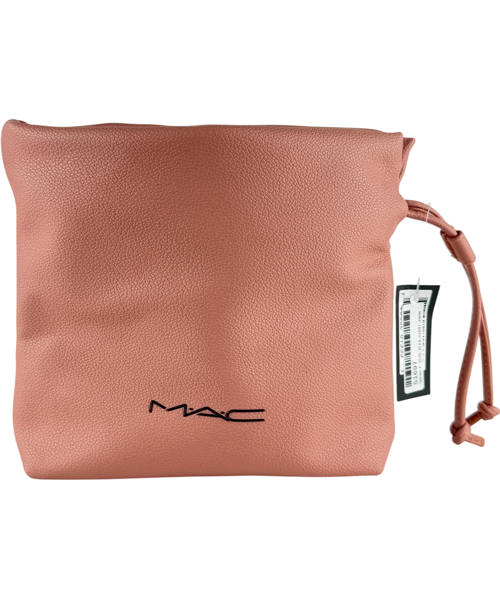 MAC Pink Drawstring Makeup Bag One Size