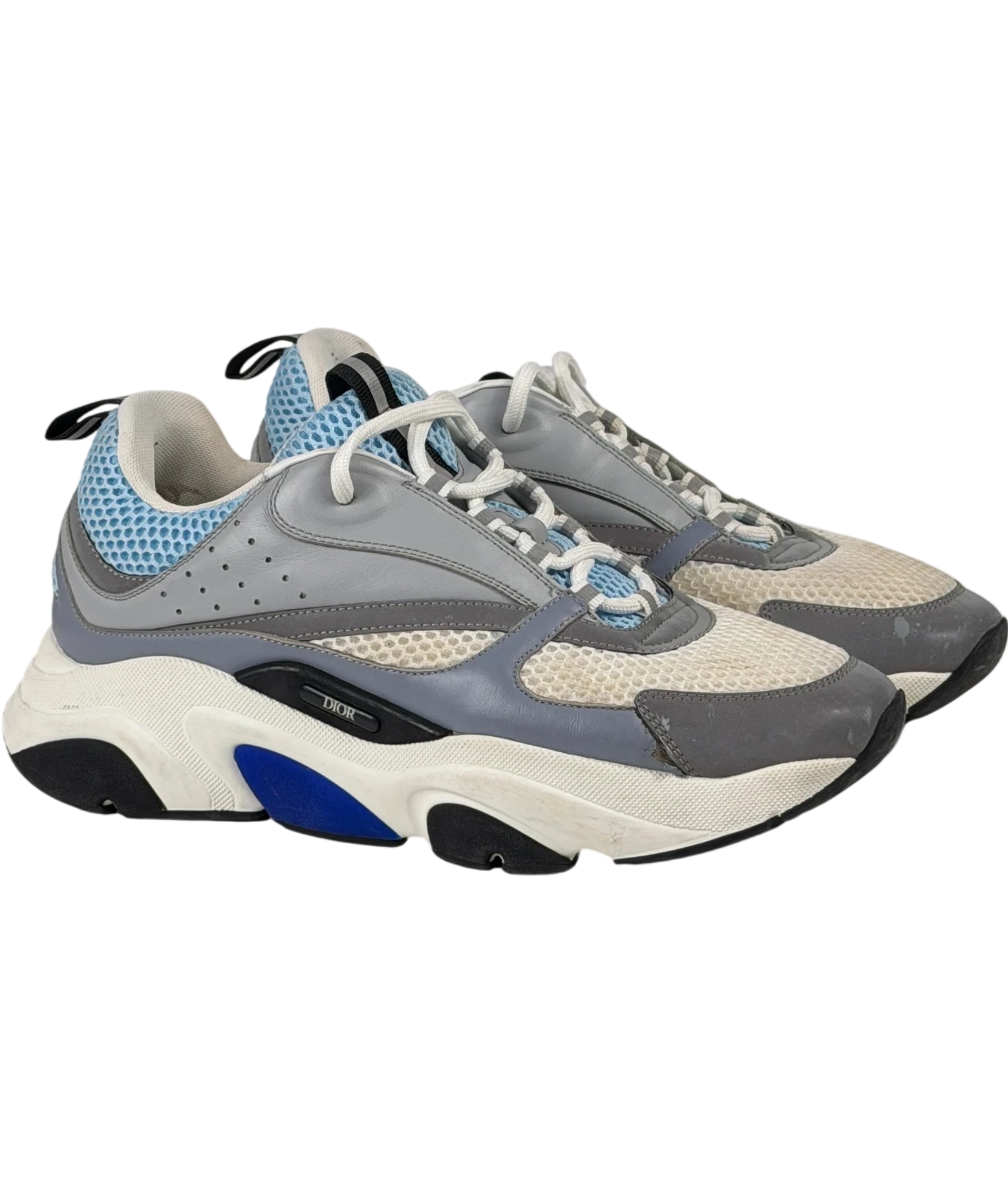 DIOR Dior Trainers - B22 Reflective Blue Grey White UK 9 EU 43