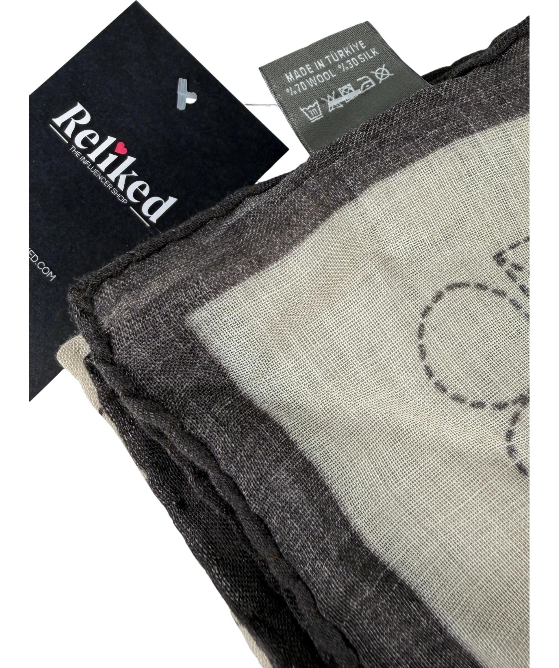MISELA The Avignon Wool And Silk Blend Scarf In Beige One Size