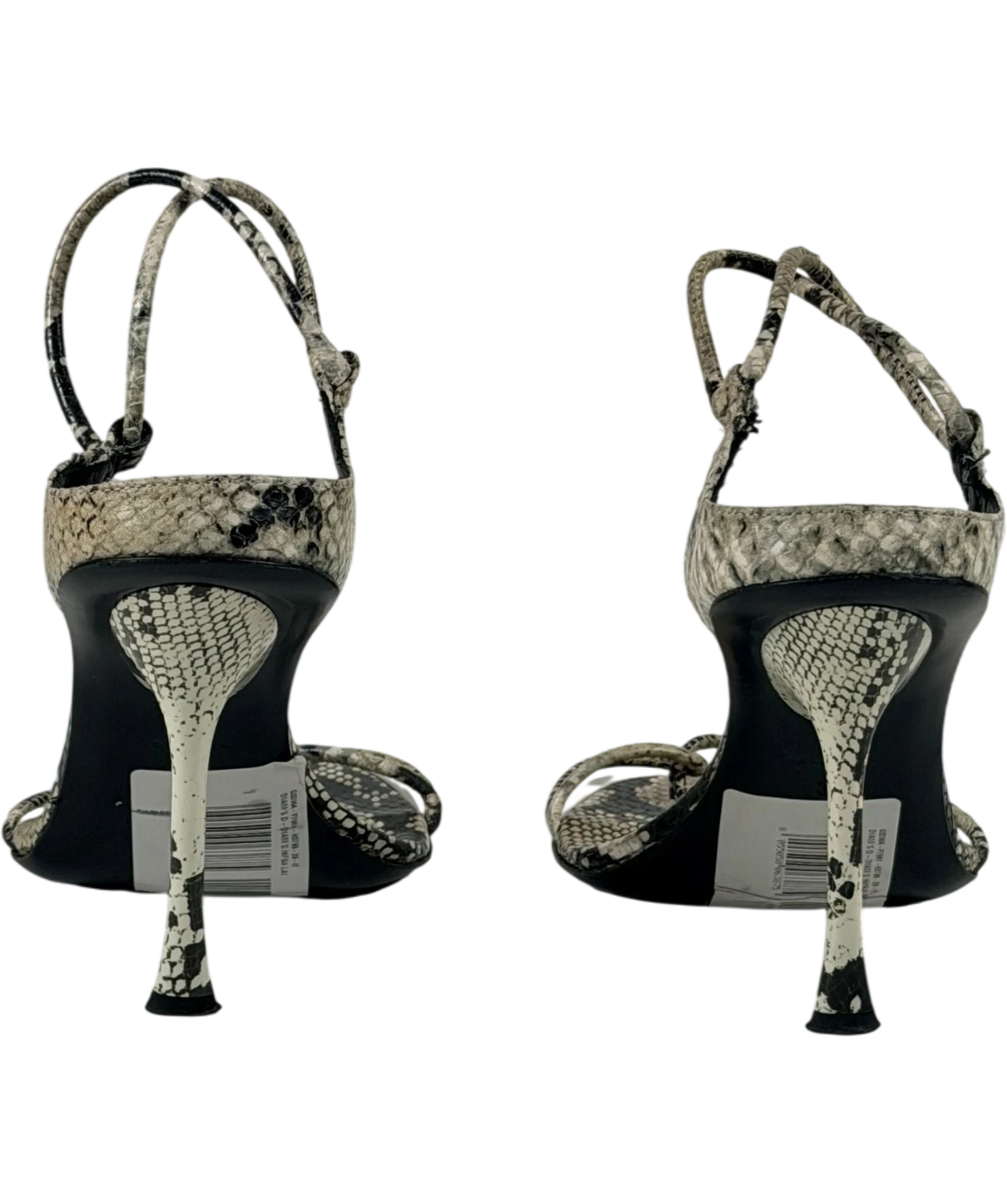 Diesel Beige Snakeskin Effect D-diam's Infra Lace 90 Heeled Sandals UK 6 EU 39