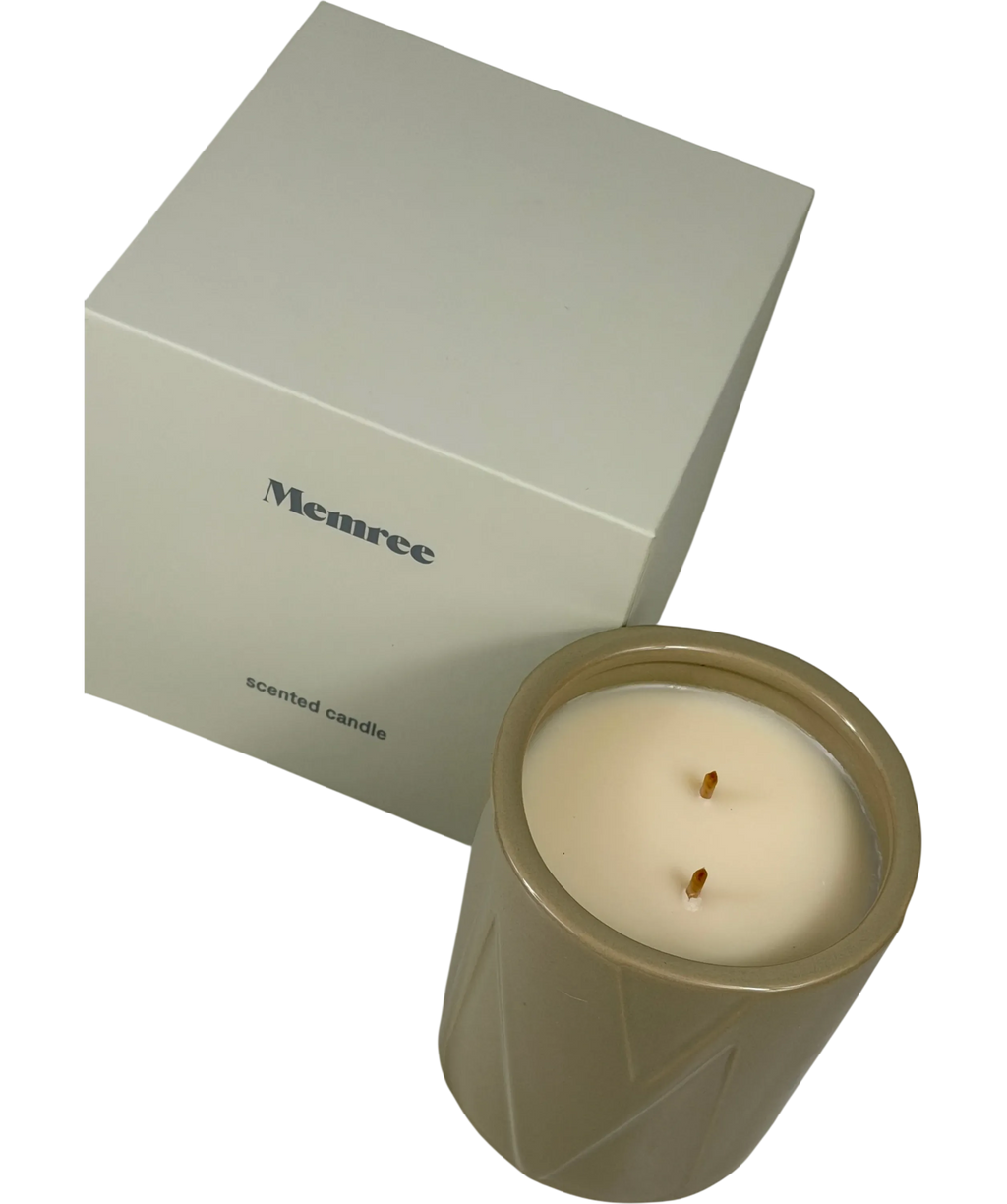 MEMREE Beige "extraviolet" Luxury Scented Candle 430g One Size