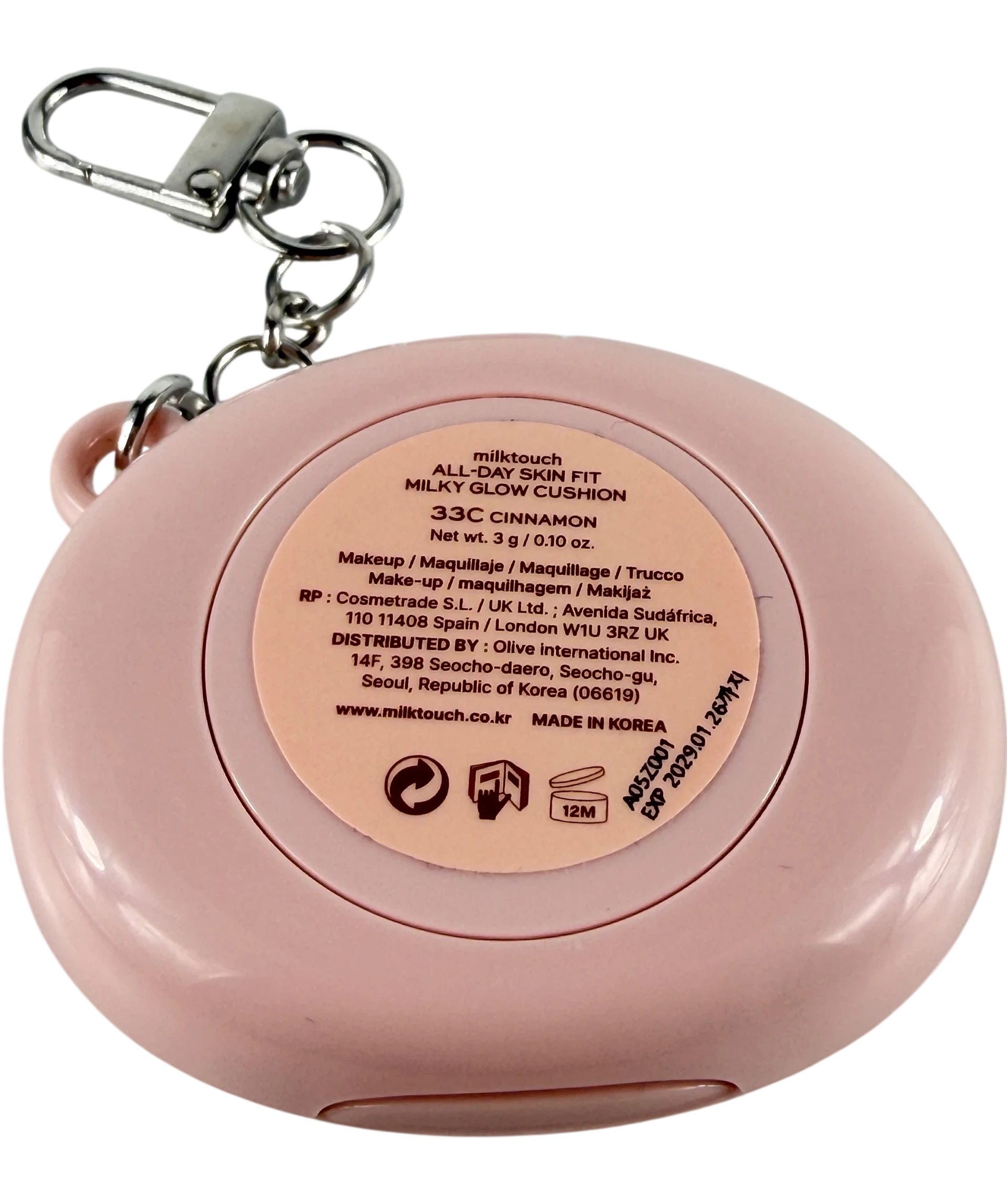 milk touch All-day Skin Fit Milky Glow Cushion 33c 3g