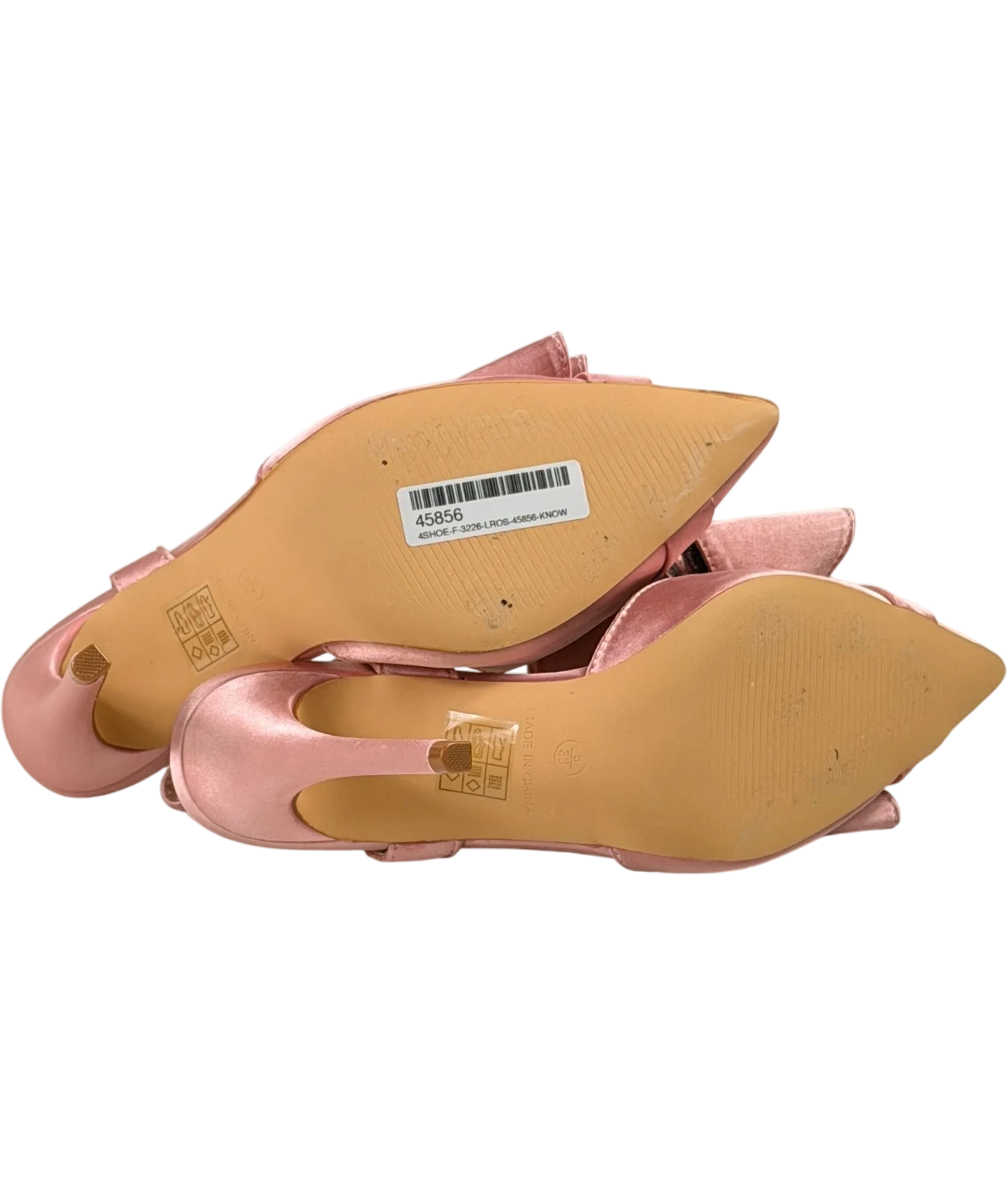 Coast Pink Tamara Satin Bow Sling Back Stiletto Court Shoes Blush UK 5 EU 38