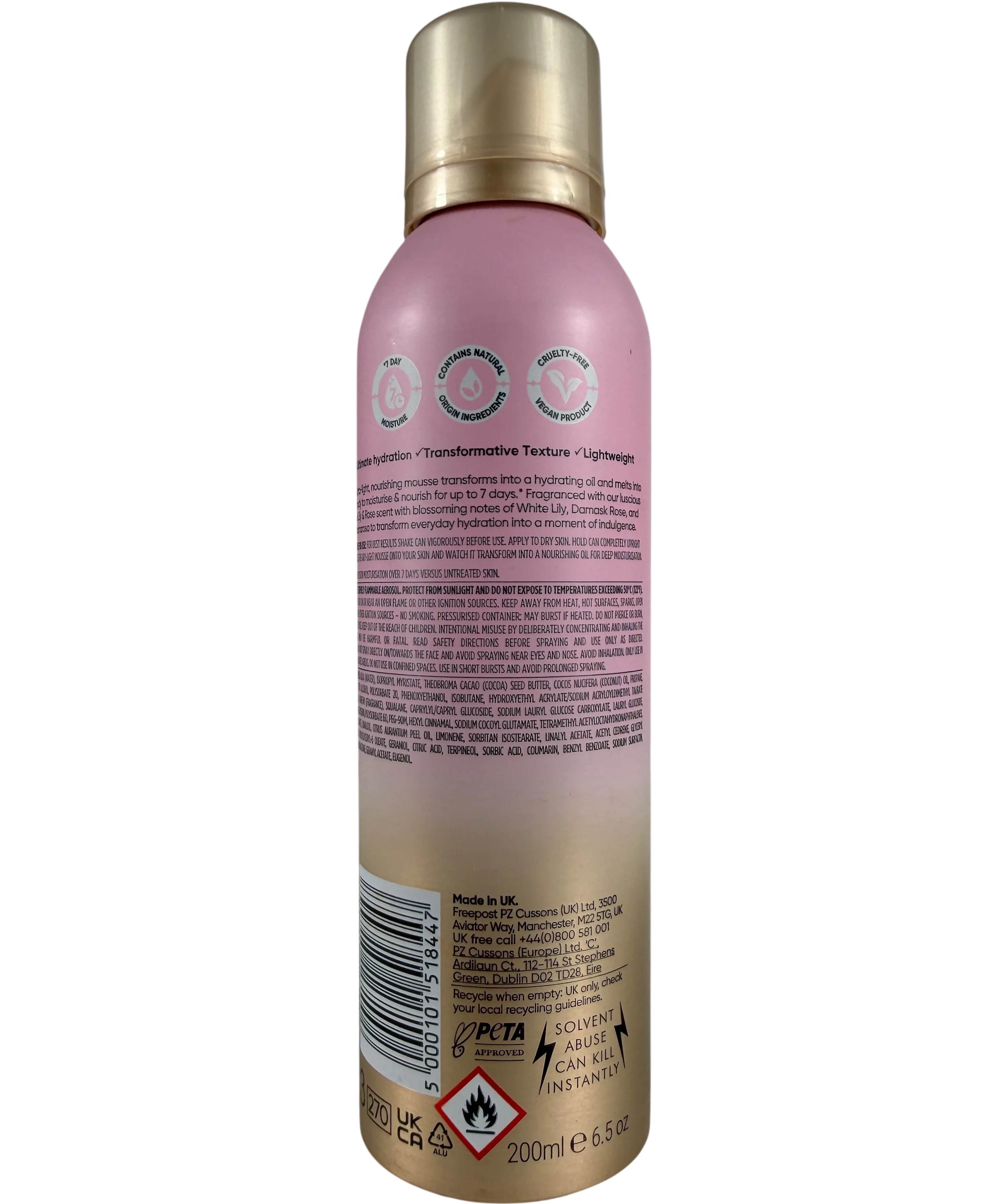 Sanctuary Lily & Rose Mousse-to-oil Body Moisturiser 200ml