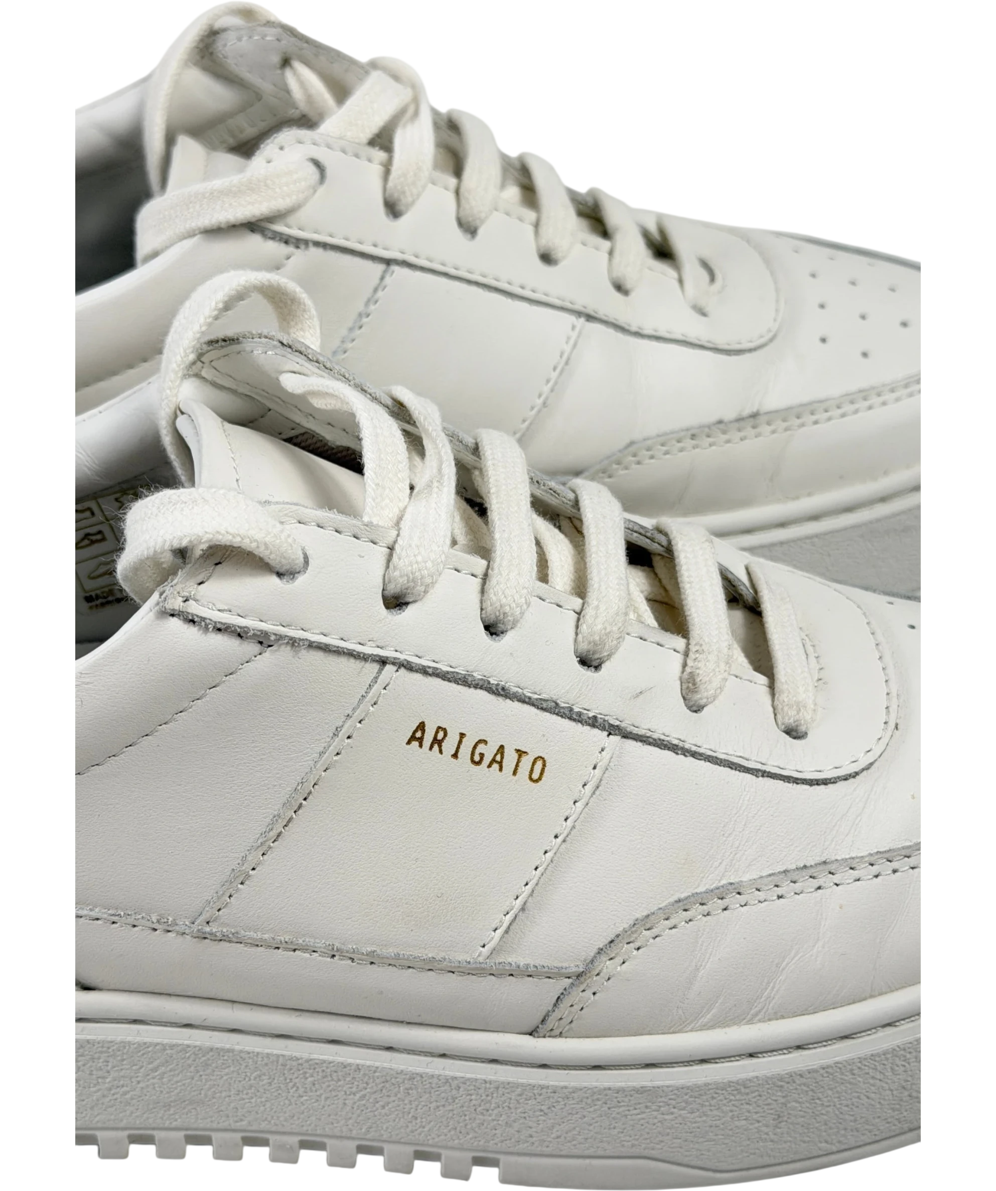 AXEL ARIGATO White Orbit Vintage All-white Leather Platform Trainers UK 6.5 EU 40
