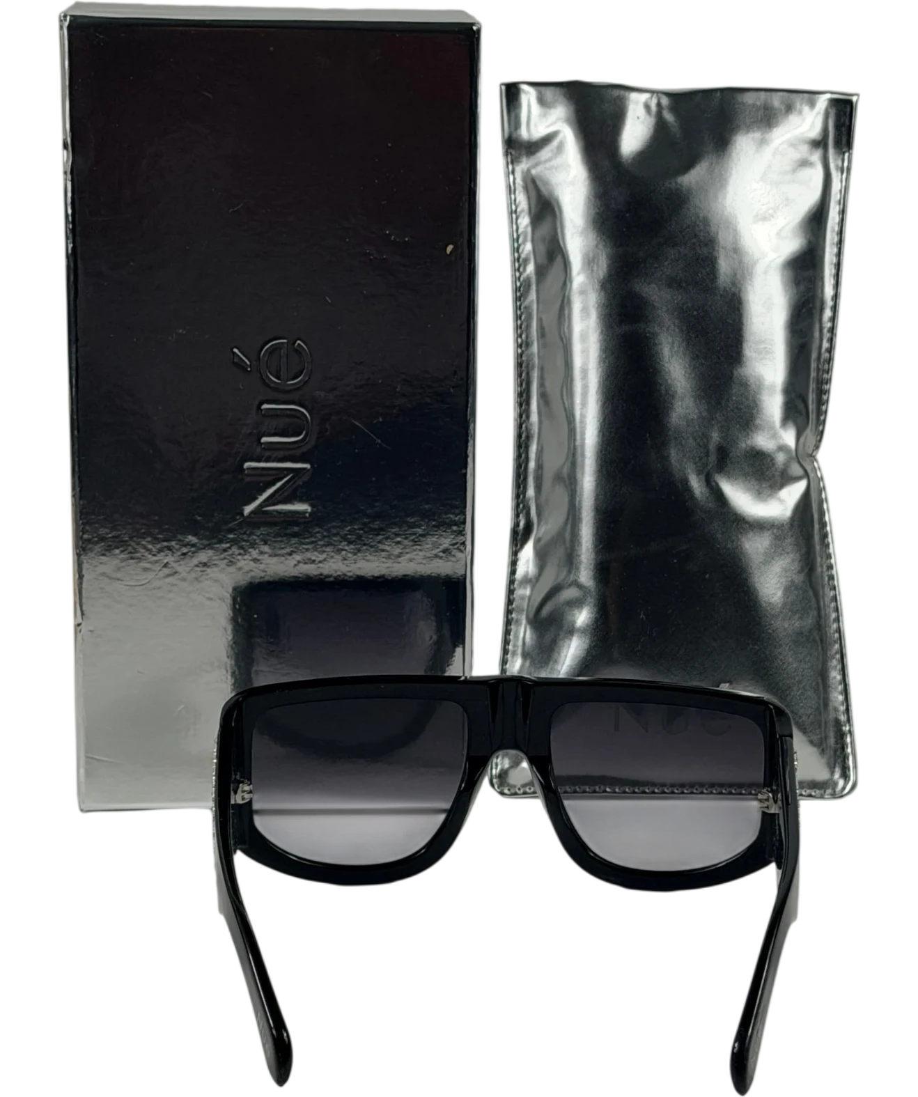 LINDA FARROW X NUE STUDIOS It Girl Crystal Sunglasses Black One Size