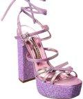 SOPHIA WEBSTER Pink Venus Glitter Platform Sandals UK 6 EU 39