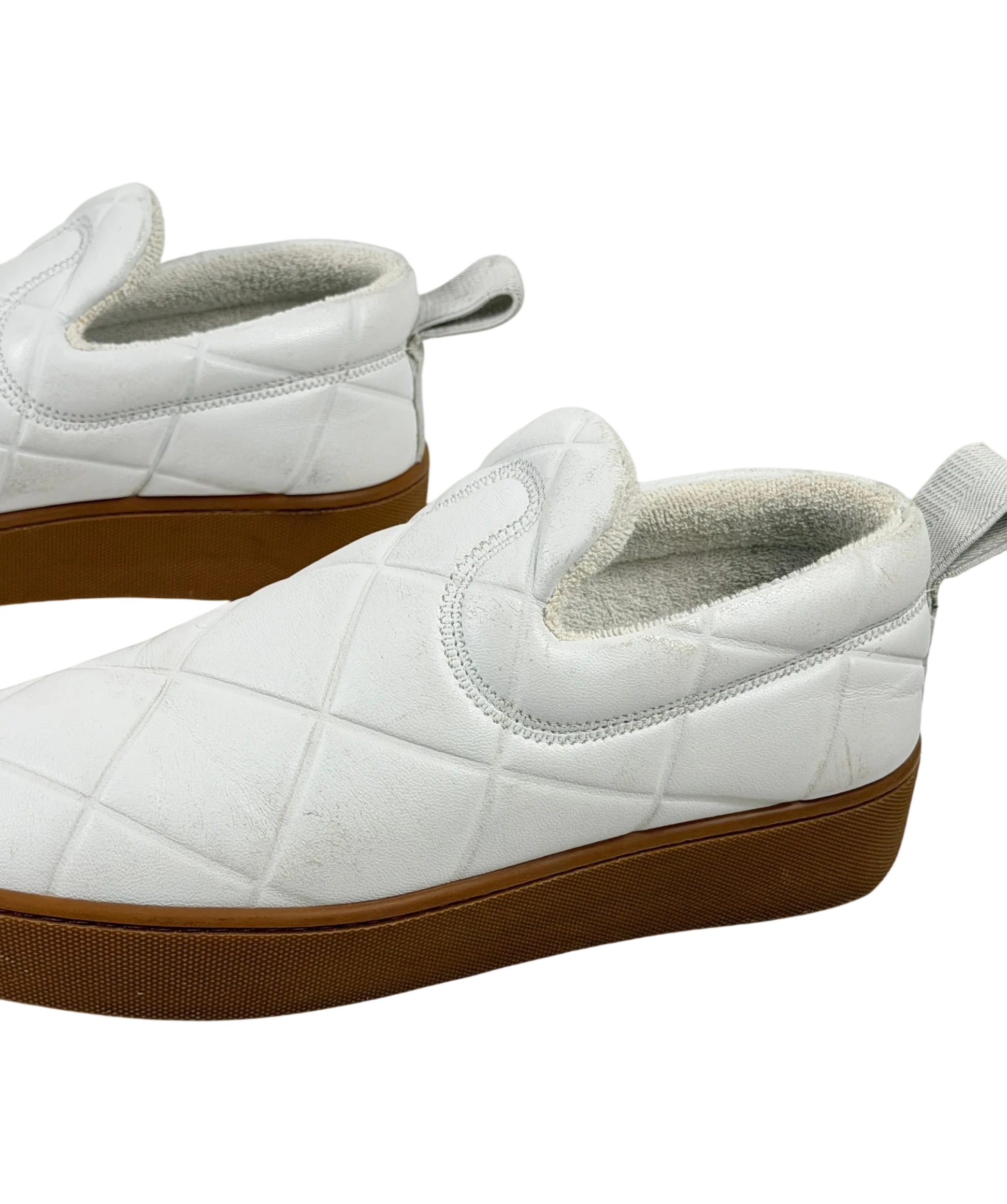 BOTTEGA VENETA The Quilt White Slip-on Trainers UK 6 EU 39