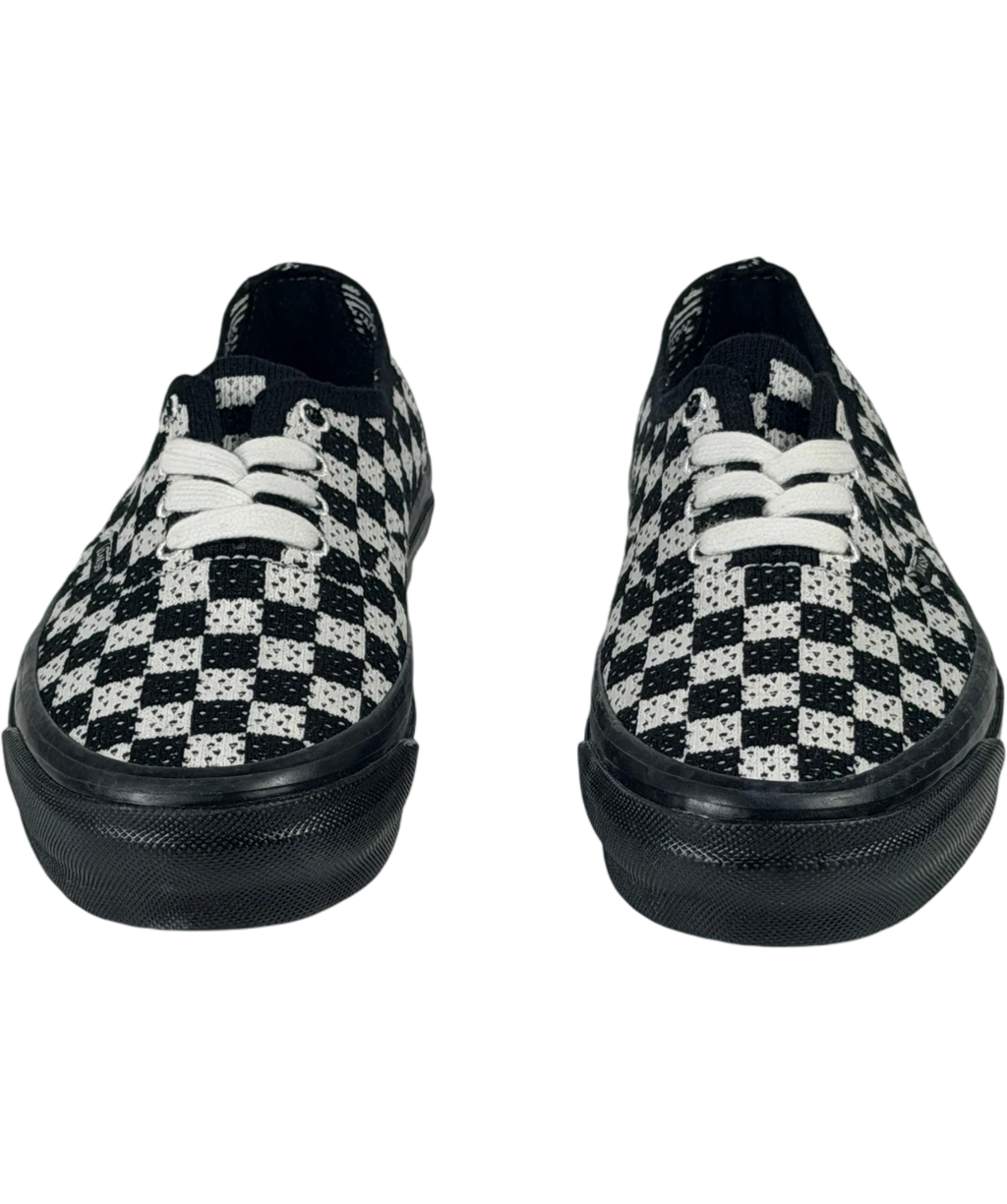 VANS Premium Authentic 44 Ek Punk Check Black And Marshmallow Sneakers UK 3 EU 36