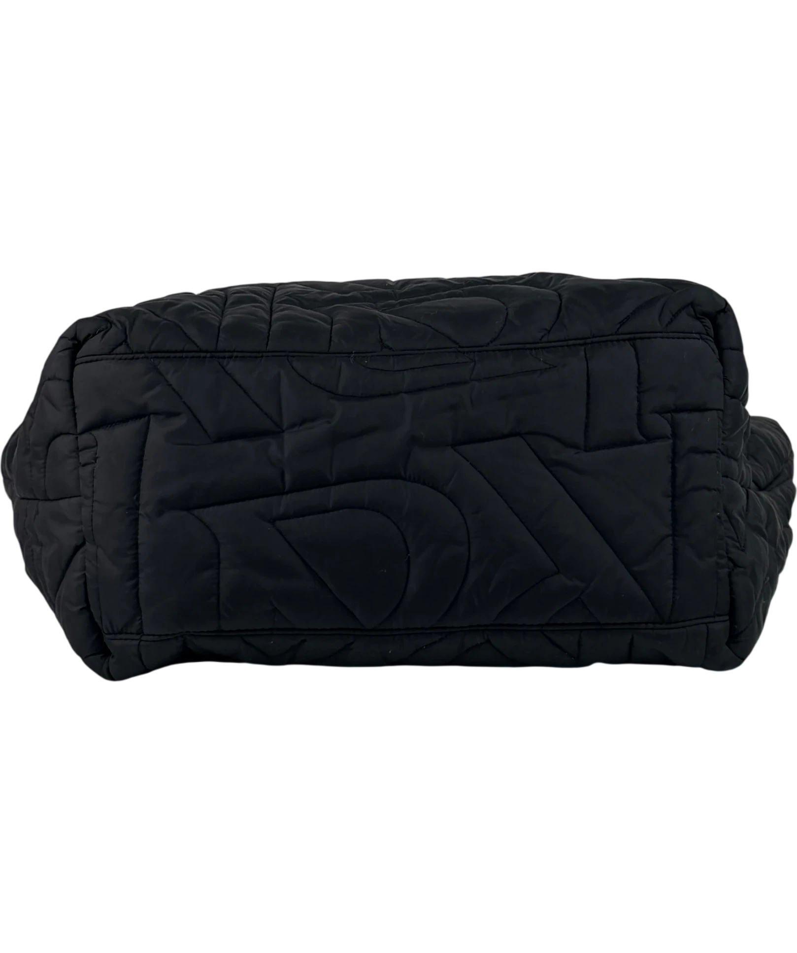 REPRESENT Large Initial Quilted Tote Bag Black